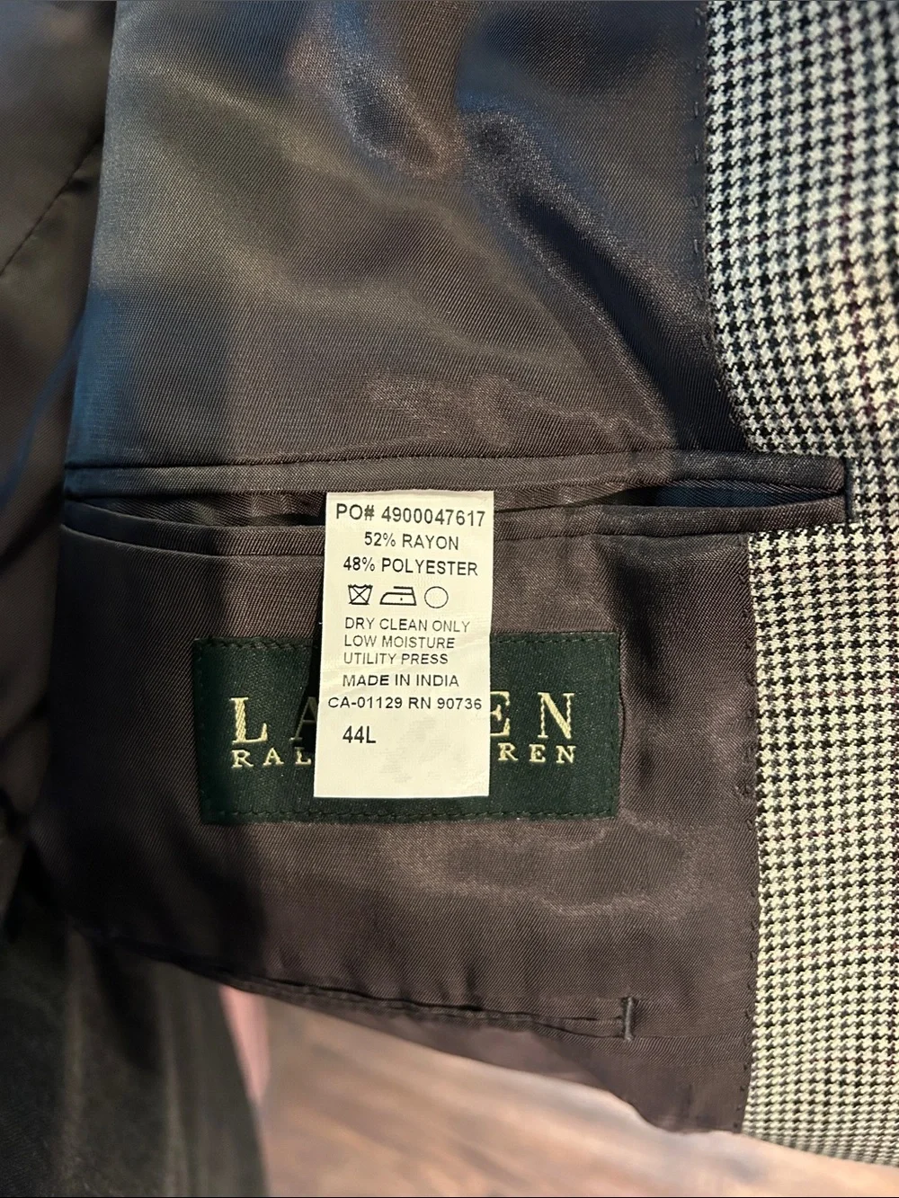 Lauren Ralph Lauren 44L Light Gray Two-Button Textured Sport Coat